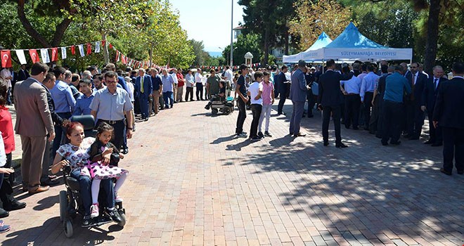 Tekirdağ protokolü Tuğlalı Park’ta bayramlaştı