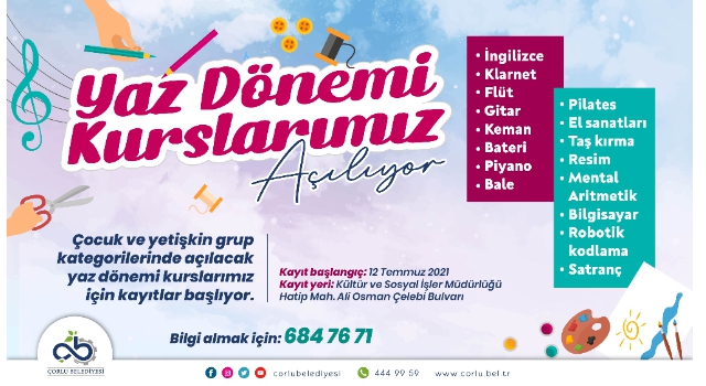 Yaz Dönemi Kursları Başlıyor