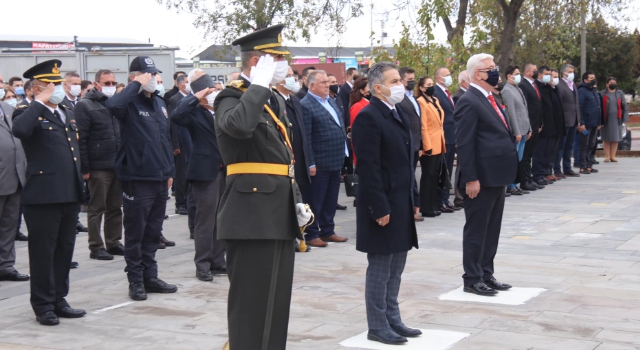 Ergene'de 29 Ekim Cumhuriyet Bayramı Çelenk Sunma Töreni
