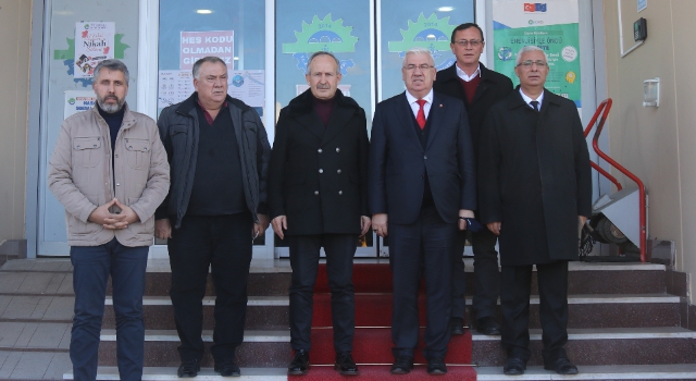 AK Parti Ergene İlçe Başkanlığından Başkan Rasim Yüksel’e Ziyaret