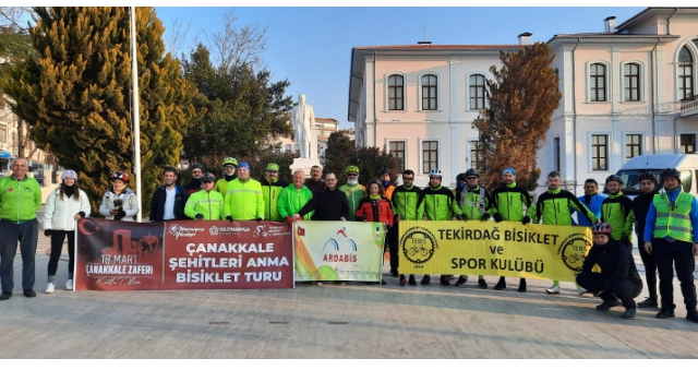 Çanakkale Tekirdağ’dan Başlar Bisiklet Turu