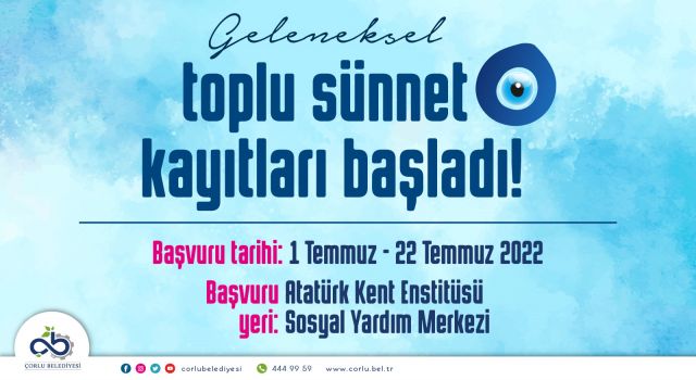 Toplu Sünnet Kayıtları Devam Ediyor