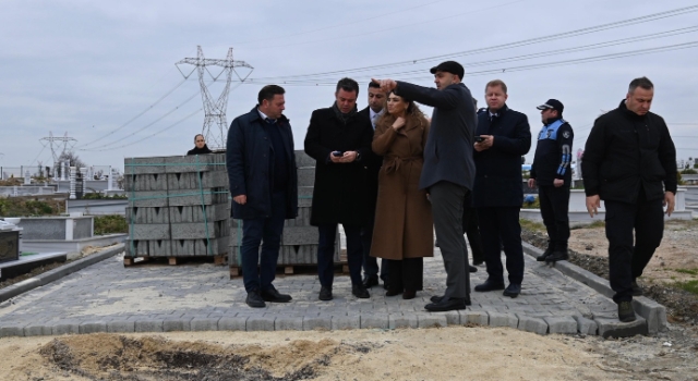Başkan Candan Yüceer Çorlu’da Yapımı Devam Eden Yatırımları İnceledi