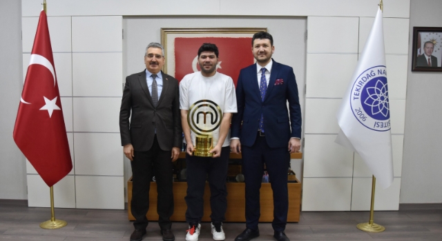 MasterChef Şampiyonu Sergen Özen’den Rektör Şahin’e Ziyaret