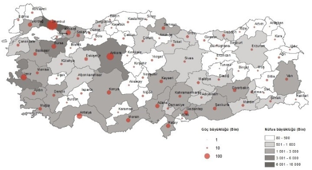 Tekirdağ En Çok Göç Alan İller Arasında 9. Sırada Yer Aldı