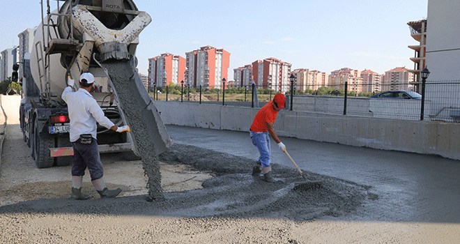 Kapaklı Genelinde Beton Yol Yapım Çalışmaları Devam Ediyor