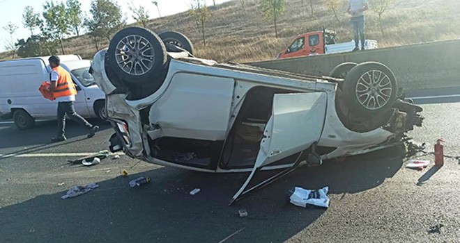 Çevre Yolu'nda Korkutan Kaza