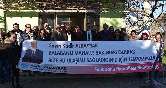 Balabanlılardan Başkan Kadir Albayrak'a Sevgi Göstergesi
