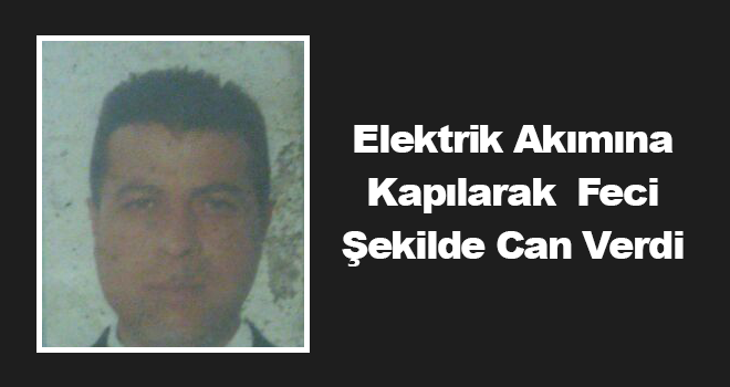 Elektrik Akımına Kapılarak Can Verdi