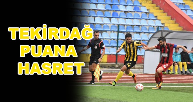 Tekirdağspor Puana Hasret