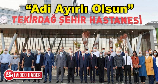 TBMM Başkanı Mustafa Şentop Tekirdağ Şehir Hastanesi İnşaatını İnceledi