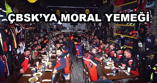 Trakya Motosiklet Kulübü’nden ÇBSK’ya moral yemeği