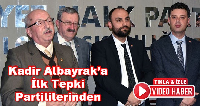 Albayrak’a İlk Tepki Partililerinden