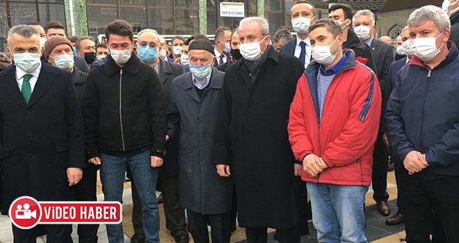 TBMM Başkanı Mustafa Şentop Okul Arkadaşının Cenaze Törenine Katıldı