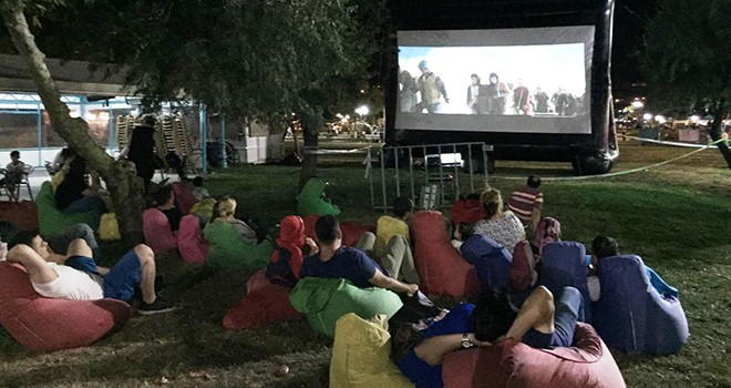 Süleymanpaşa Belediyesinden Açık Havada Sinema Keyfi