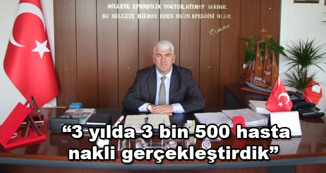 Ergene Belediyesi 3 bin 500 hasta nakli gerçekleştirdi