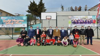 Nurettin Ekmekçioğlu İlkokulu Çok Amaçlı Spor Sahası Törenle Hizmete Açıldı