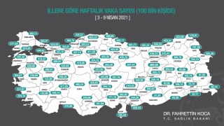 Sağlık Bakanı Fahrettin Koca Haritayı Açıkladı