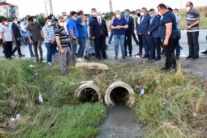 Vali Aziz Yıldırım Olay Yerinde İncelemelerde Bulundu