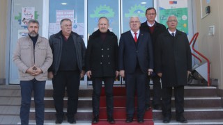 AK Parti Ergene İlçe Başkanlığından Başkan Rasim Yüksel’e Ziyaret
