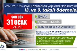 Yapılandırma Taksit Ödemelerinde Son Gün 31 Ocak