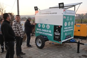 Belediye Atölyesinde Depremzedeler İçin Mobil Enerji ve İletişim İstasyonu Yaptılar