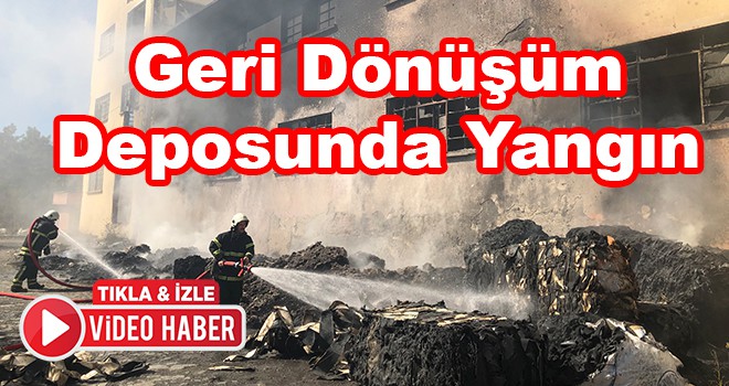 Çorlu’da geri dönüşüm deposunda yangın