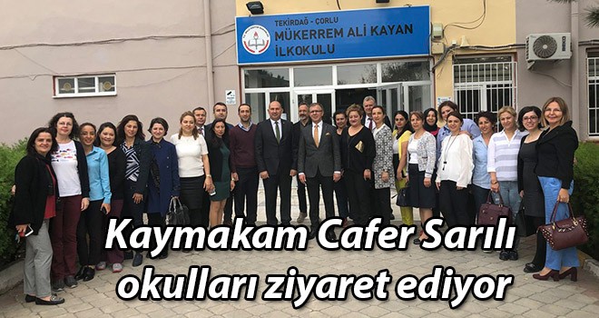 Kaymakam Sarılı uyuşturucu ile mücadele çalışmalarını bizzat yürütüyor