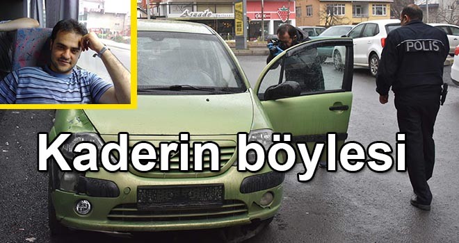 Otomobiline binerken otomobil çarptı