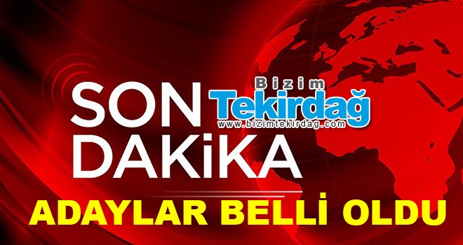 AK Parti’nin Tekirdağ adayları açıklandı