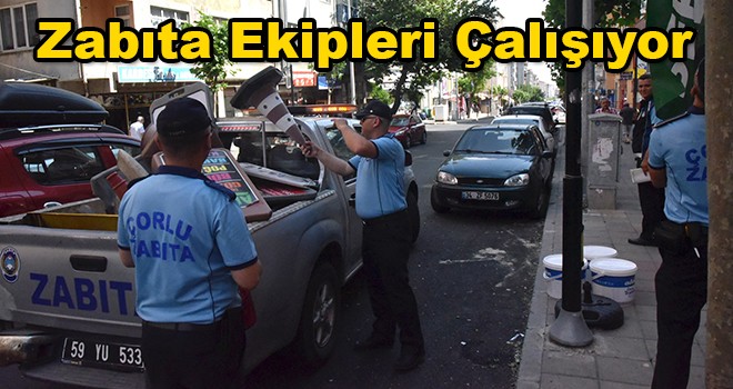 Kaldırım ve Yol İşgali İle Çekçekçiler Denetlendi