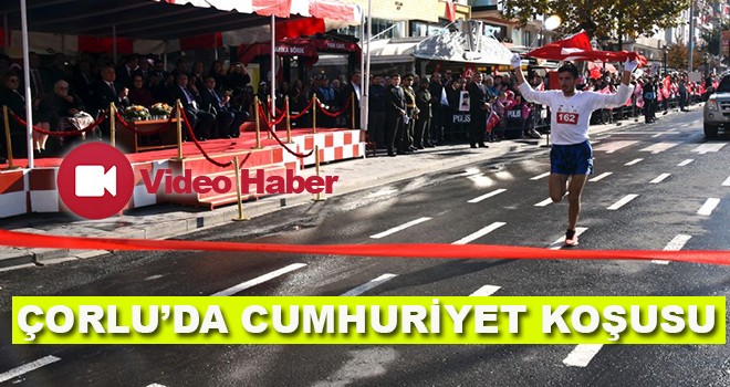 Çorlu’da Cumhuriyet Koşusu Düzenlendi