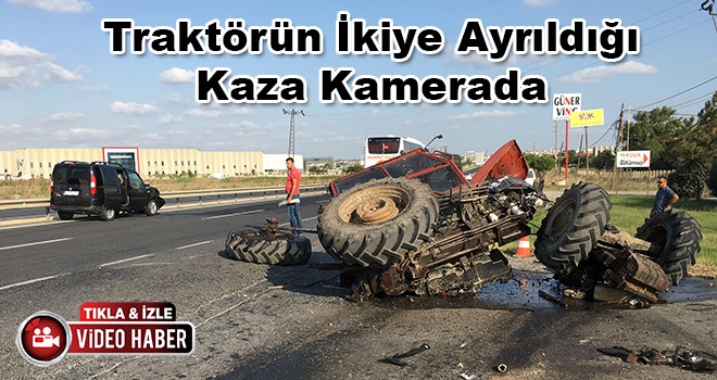 Traktör İkiye Ayrıldı