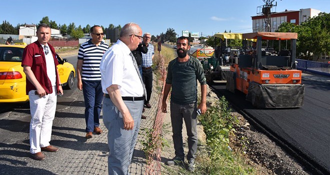 Edirne Caddesi’nde asfaltlama çalışmaları başladı