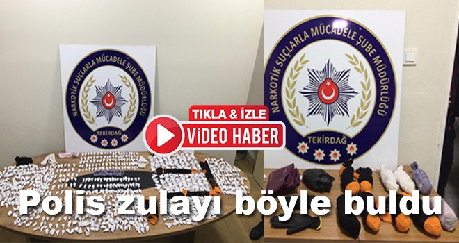 Narkotik polisi torbacının zulasını böyle ortaya çıkardı