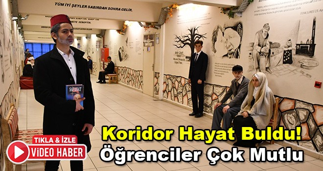 Okul Koridoru Edebiyat Sokağı Oldu