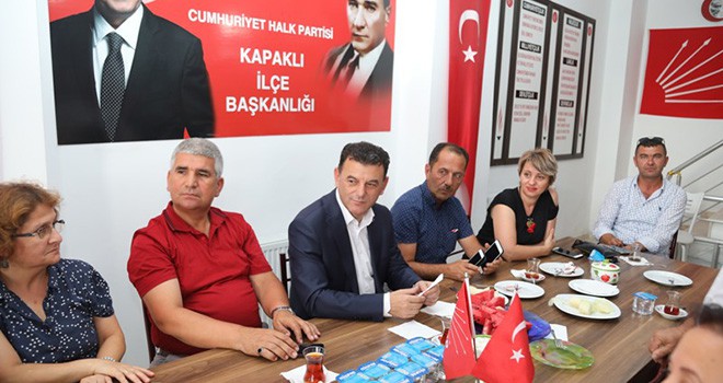 Başkan Mustafa Çetin’den CHP İlçe Teşkilatına Ziyaret