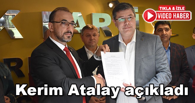 Av. Kerim Atalay aday adaylığını açıkladı