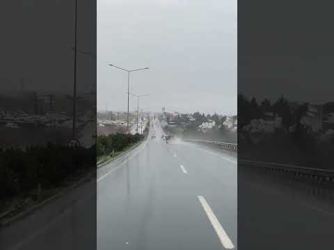 Tekirdağ’da yağmur zamanı