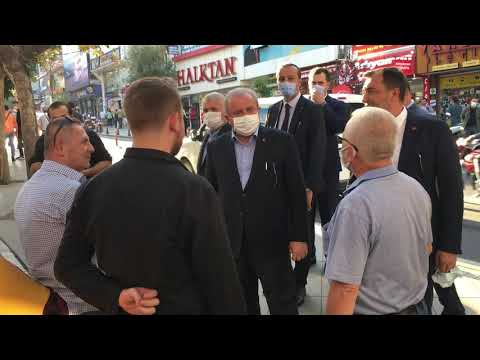 TBMM Başkanı Mustafa Şentop Tekirdağ'da Esnafları Ziyaret Etti